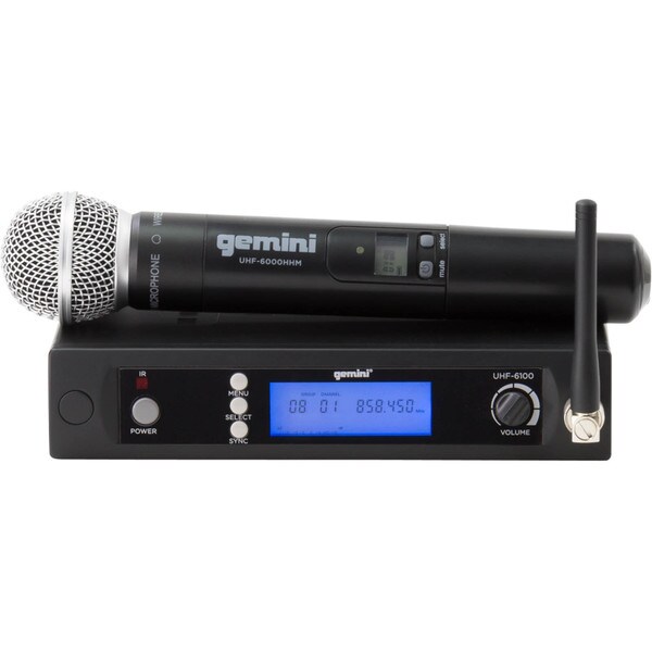 Main product image for Gemini UHF-6100M 512.0-537.5 MHz Single Channel Wireless UHF PLL System235-130